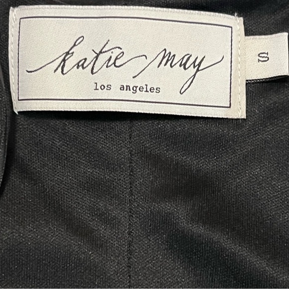 NWT Katie May Dignified Asymmetric Bustier Dress Black Small LBD Strapless mini - Picture 7 of 16